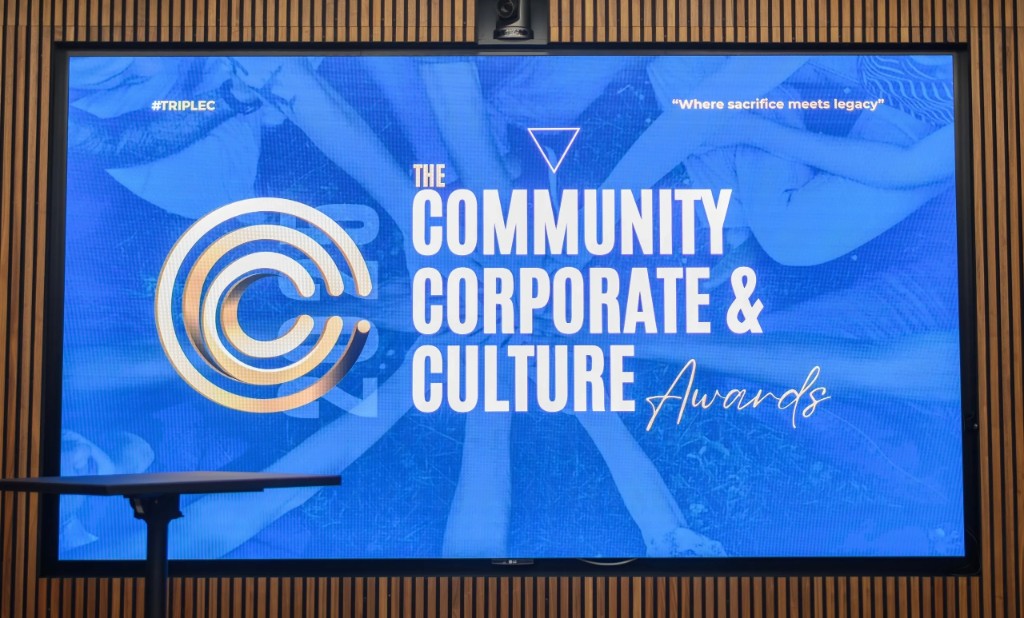 Community, Corporate & Culture Awards stage screen