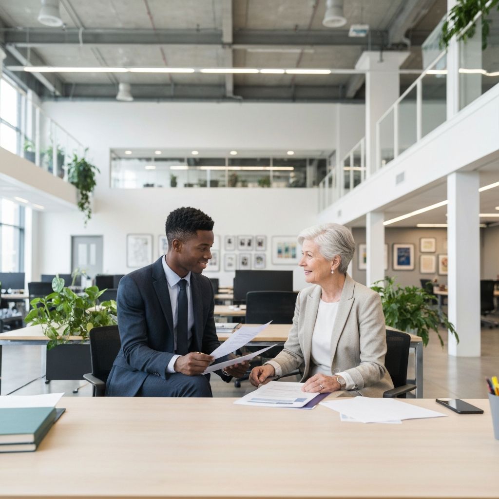 Investate community: young professional reviewing a CV and application materials